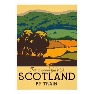 Scotland "For a Wonderful trip!" Photo Print