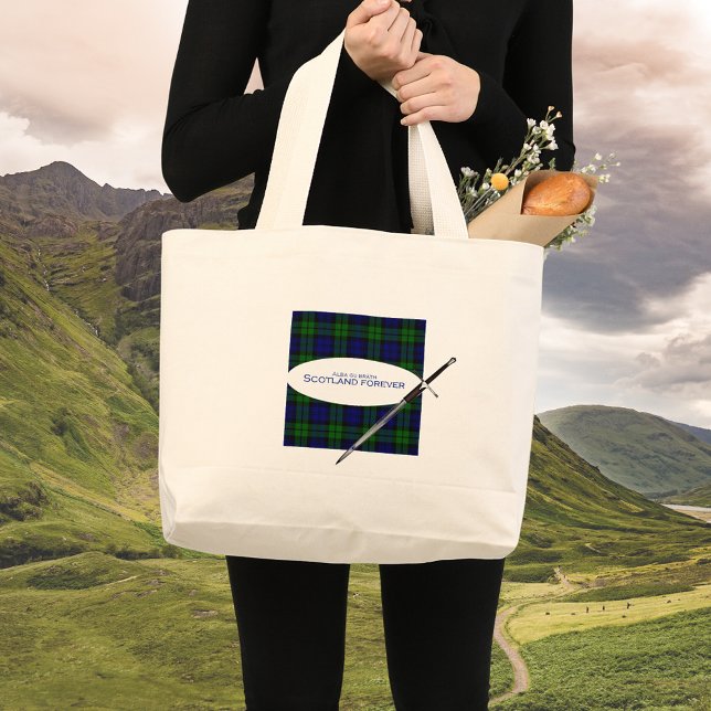 Scotland Forever Alba gu bràth Large Tote Bag (Creator Uploaded)