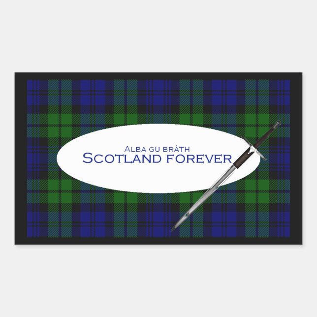Scotland Forever Alba gu bràth Rectangular Sticker (Front)