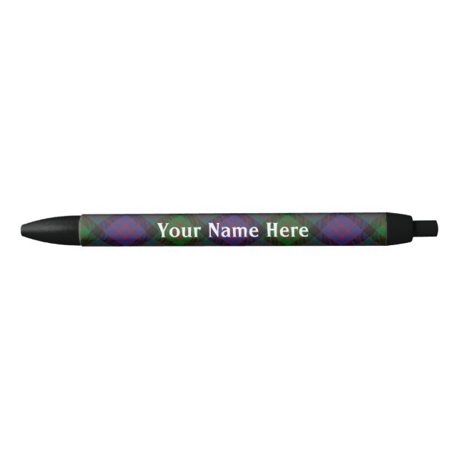 Scotland Forever Clan MacDonald Donald Tartan Black Ink Pen (Front)