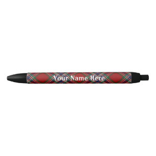Scotland Forever Clan MacFarlane Tartan Black Ink Pen