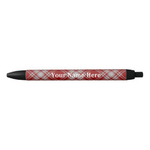 Scotland Forever Clan Menzies Tartan Black Ink Pen