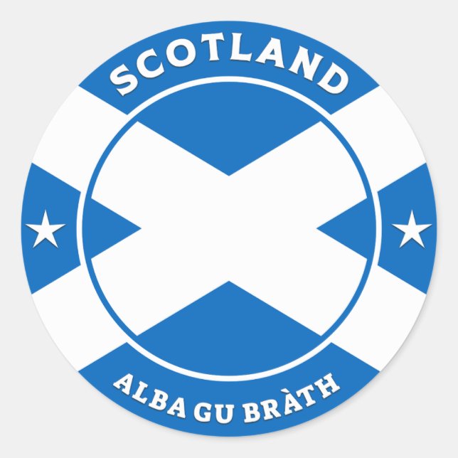 Scotland Forever Classic Round Sticker (Front)