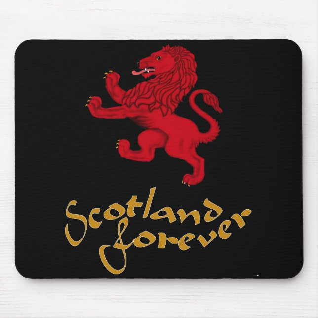 Scotland forever, Rampant lion Mouse Mat (Front)