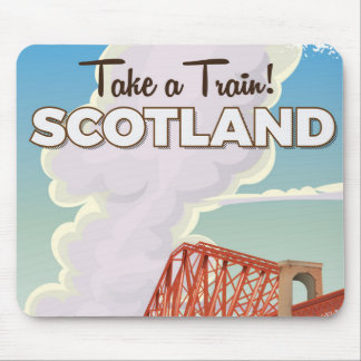 Scotland Fourth Bridge Travel poster. Mouse Mat