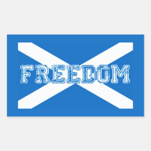 Scotland Freedom Rectangular Sticker