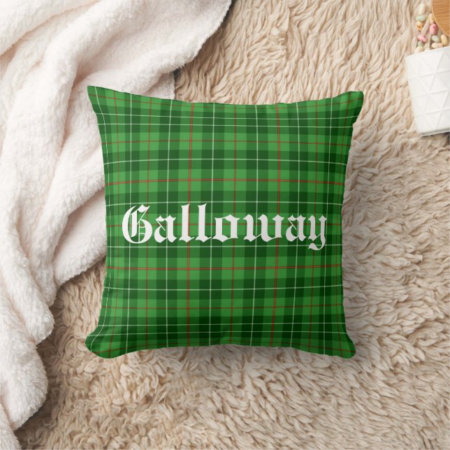 Scotland Galloway District Tartan Personalised Cushion (Blanket)