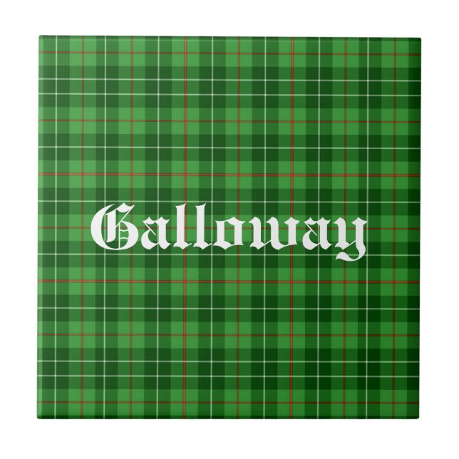 Scotland Galloway District Tartan Personalised Tile (Front)