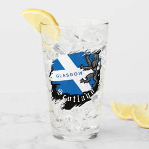 Scotland Glass, Rampant, Modern Scottish Flag Glass