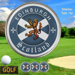 Scotland Golf marker, Edinburgh, Scottish Flag