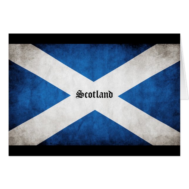 Scotland Grunge Flag (Front Horizontal)