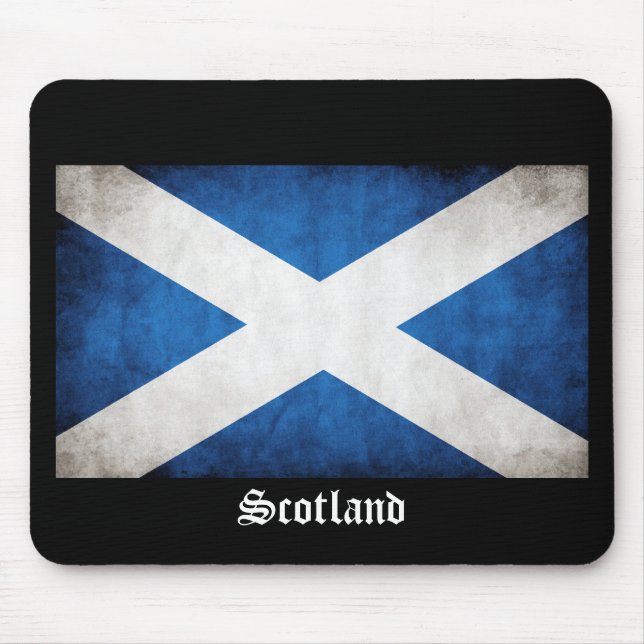 Scotland Grunge Flag Mouse Mat (Front)