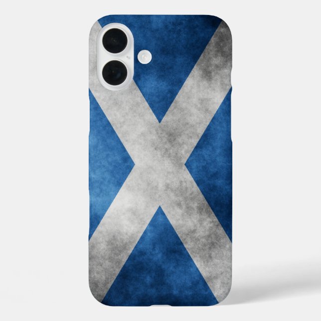 Scotland Grunge- Saint Andrew's Cross Case-Mate iPhone Case (Back)