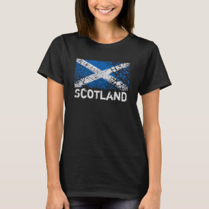 Scotland + Grunge Scottish Flag T-Shirt