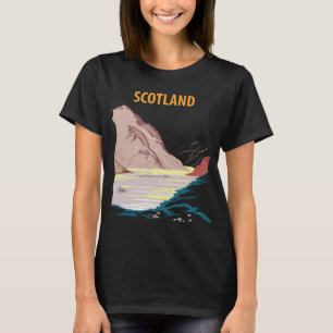 Scotland Highland Coastal Retro Travel T-Shirt