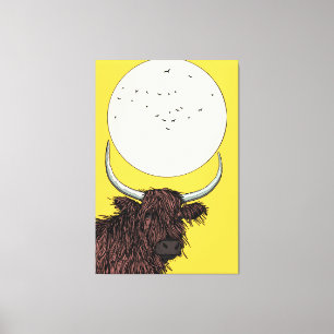Scotland Highland Cow Canvas Print