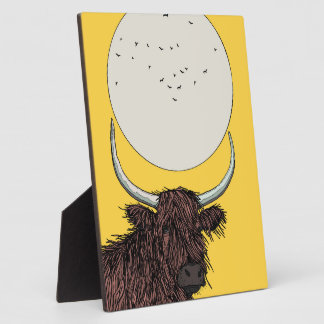 Scotland Highland Cow Plaque