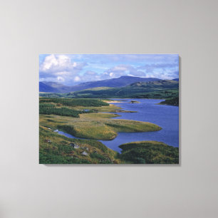 Scotland, Highland, Wester Ross, Loch Garry. An Canvas Print