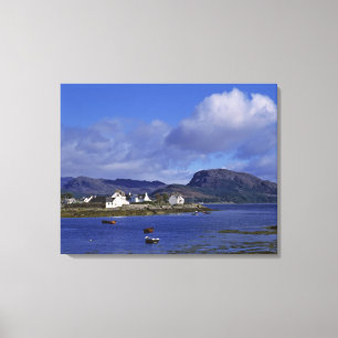 Scotland, Highland, Wester Ross, Plockton. Canvas Print