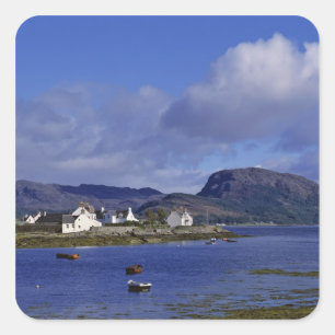 Scotland, Highland, Wester Ross, Plockton. Square Sticker