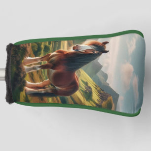 Scotland highlands Clydesdale horse Golf Head Cover