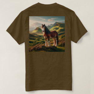 Scotland highlands Clydesdale horse T-Shirt