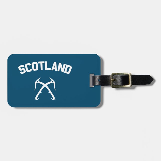 Scotland Ice Climbing Luggage Tag (Front Horizontal)