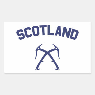 Scotland Ice Climbing Rectangular Sticker