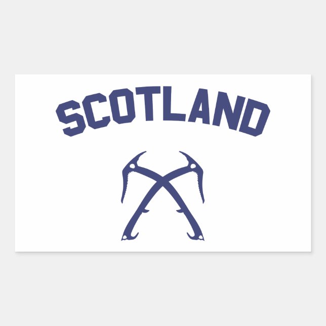 Scotland Ice Climbing Rectangular Sticker (Front)