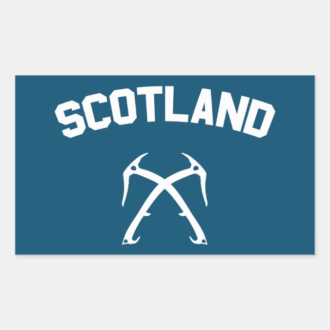Scotland Ice Climbing Rectangular Sticker (Front)