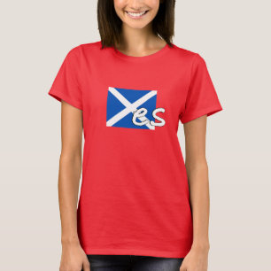 Scotland Independence: Scottish flag spells "Yes", T-Shirt
