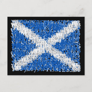 Scotland Independence: Scottish Yes flag, Postcard