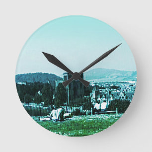 Scotland Inverness Castle Art snap-38784 jGibney Round Clock