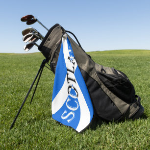 Scotland inverted on Scottish Flag gtcn Golf Towel