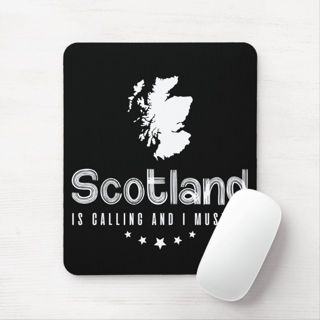 Scotland Is Calling And I Must Go Mousepad (With Mouse)