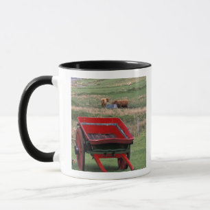 Scotland, Isle of Skye, Kilmuir. Farm animals Mug