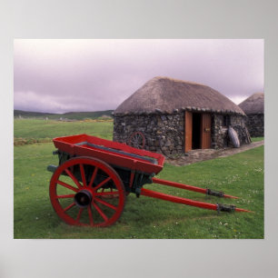 Scotland, Isle of Skye, Kilmuir. Rural landscape Poster