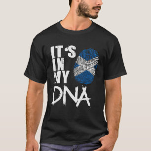 Scotland It Is In My DNA Proud Scottish Flag T-Shirt