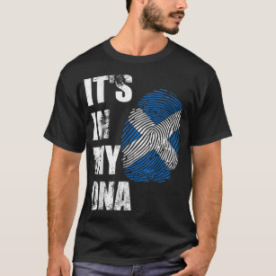 SCOTLAND, IT'S IN MY DNA SCOTTISH FLAG DISTRESSED  T-Shirt