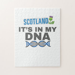 Scotland It's In My DNA Scottish Heritage Gift Jigsaw Puzzle