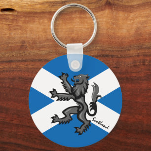 Scotland keychain, patriotic Scottish Rampant Key Ring