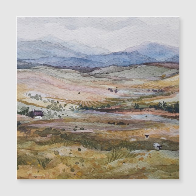 Scotland landscape in watercolours (Front)