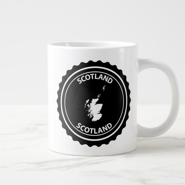 Scotland Large Coffee Mug (Right)
