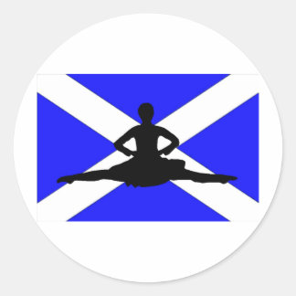 Scotland Leap Classic Round Sticker