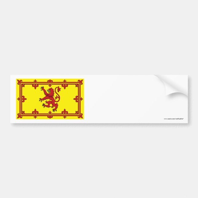 Scotland Lion Flag Bumper Sticker (Front)