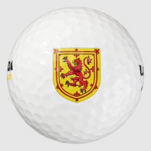 Scotland Lion Rampant Coat Of Arms Golf Balls
