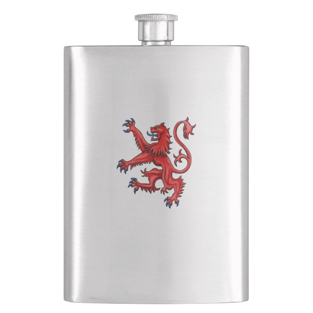 Scotland Lion Rampant Hip Flask (Front)