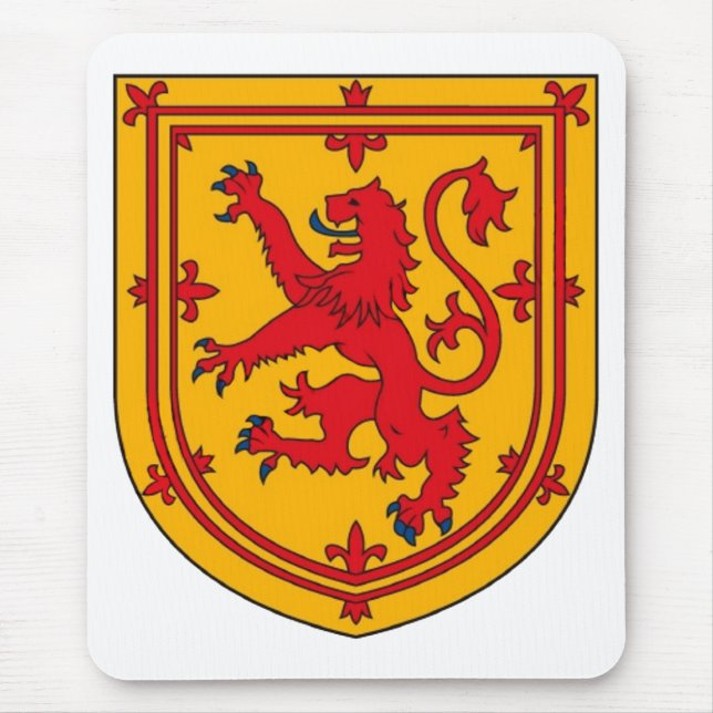 Scotland Lion Rampant Shield Mouse Mat (Front)