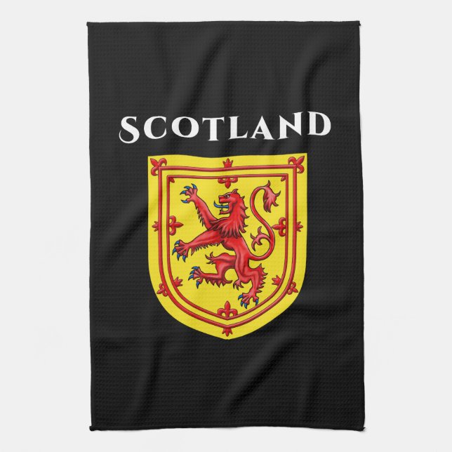 Scotland Lion Rampant Tea Towel (Vertical)