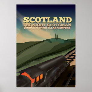 Scotland Locomotive Travel Poster